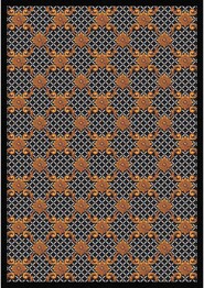 Joy Carpets Any Day Matinee Queen Anne Black